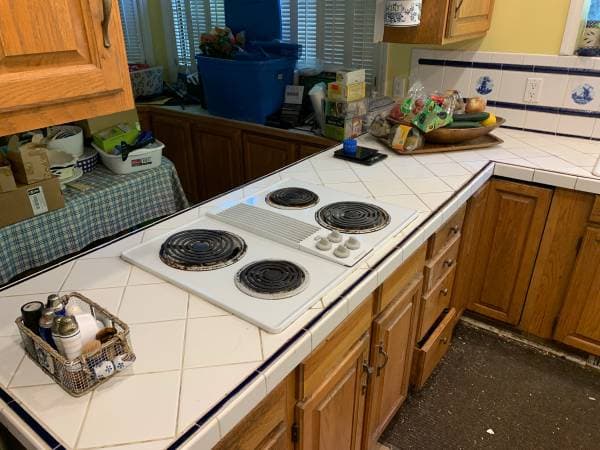 After picture of clean kitchen after being cleaned with eco friendly products