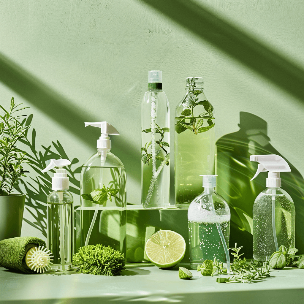 natural eco-friendly spray cleaner bottles